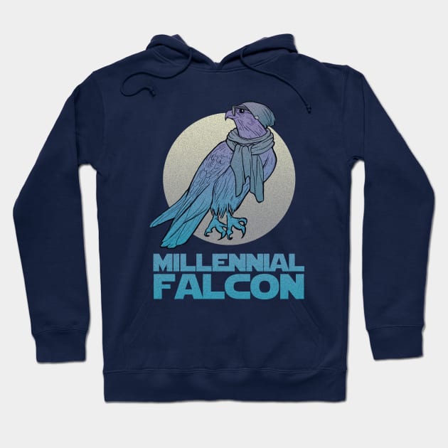 Millennial Falcon Hoodie by pachyderm1